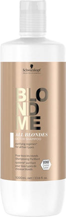 Schwarzkopf BlondMe All Blondes Detox Shampoo 1000ml - vrouwen - Voor