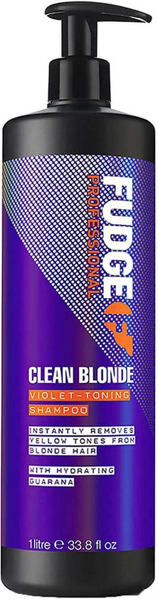 Fudge Clean Blonde Violet Toning Shampoo - 1000 ml