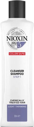Nioxin System 5 Cleanser 300ml - Normale shampoo vrouwen - Voor Beschadigd haar/Droog haar/Gekleurd haar