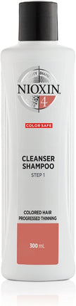 Nioxin System 4 Cleanser 300ml - Normale shampoo vrouwen - Voor Beschadigd haar/Droog haar/Gekleurd haar